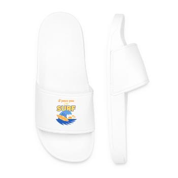 Surf ensoleillé: plage et palmier - Claquettes Homme - blanc - Devant