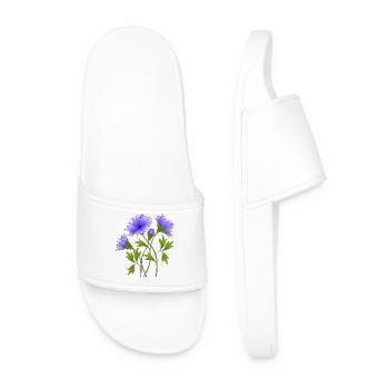 Fleur - Claquettes Homme - blanc - Devant