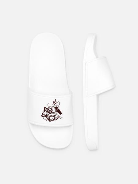 Espresso Martini Design - Claquettes Homme - blanc