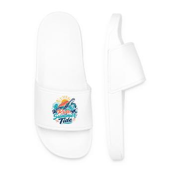Tortue d’été - Claquettes Homme - blanc - Devant