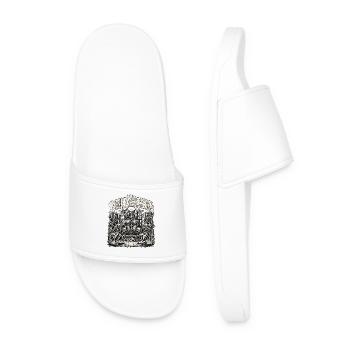 Heavy Metal Skeleton Band - Claquettes Homme - blanc - Devant