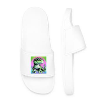 Gecko - Men’s Pool Sliders - white - Front