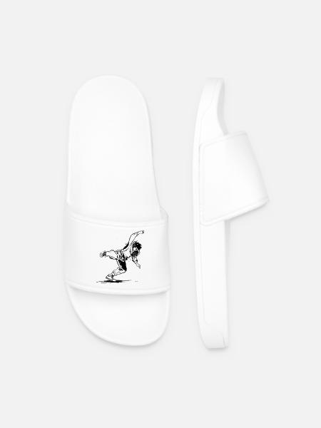Breakdancers - Men’s Pool Sliders - white