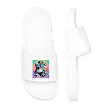 Gecko - Men’s Pool Sliders - white - Front
