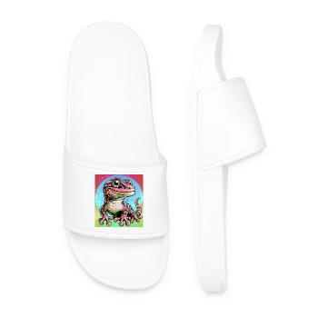 Gecko - Men’s Pool Sliders - white - Front