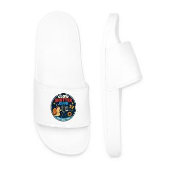 Slow Shutter Club for Photography Fans - Men’s Pool Sliders - white - Front