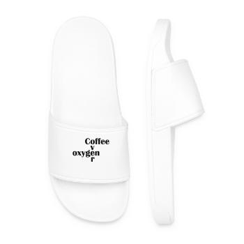 Le café sur l’oxygène - Claquettes Homme - blanc - Devant
