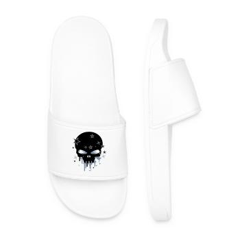 Skull - Men’s Pool Sliders - white - Front