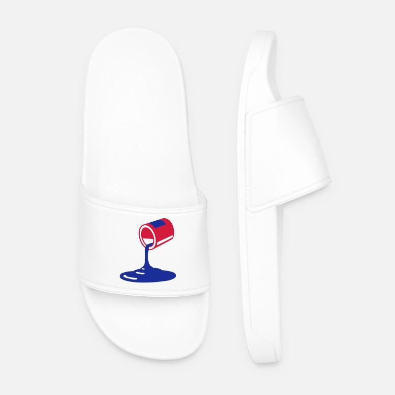 Farbe - Männer Badelatschen - Weiß