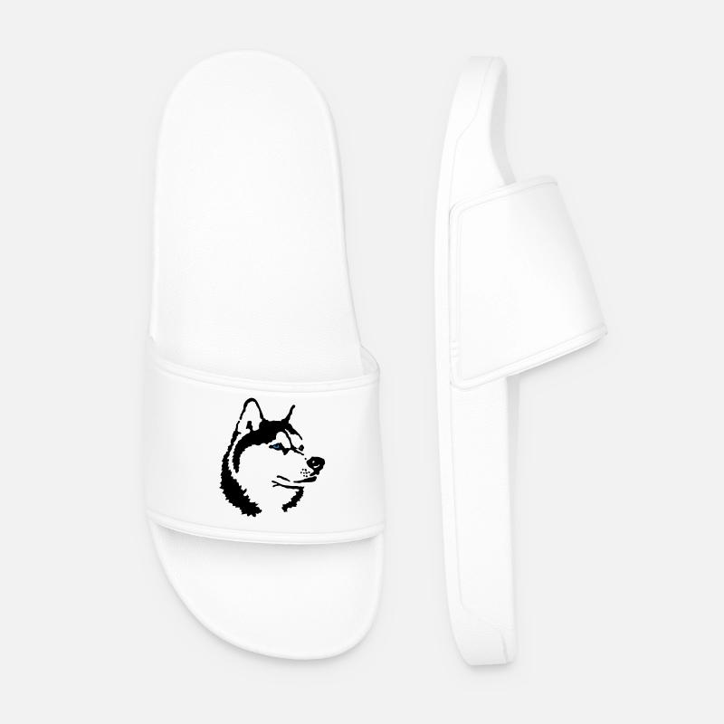 Husky - Männer Badelatschen - Weiß