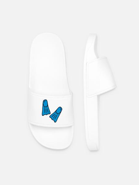 Funny gifts for divers - Men’s Pool Sliders - white