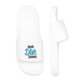 diving - Men’s Pool Sliders - white - Front