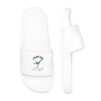 j'peux pas j'ai patinage - Claquettes Homme - blanc - Devant
