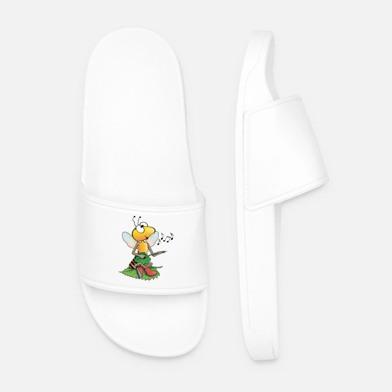 singing bee - Men’s Pool Sliders - white