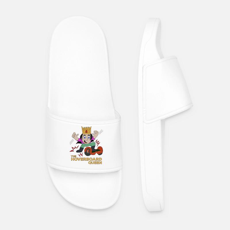 Die Hoverboard Queen - Männer Badelatschen - Weiß