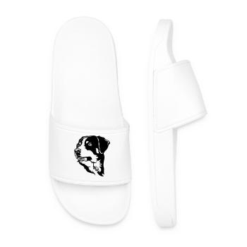 Appenzeller Sennenhund Kopf - Men’s Pool Sliders - white - Front