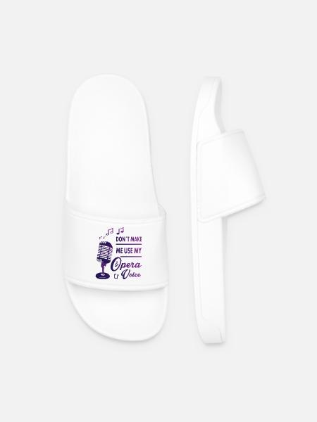 My opera voice - Men’s Pool Sliders - white