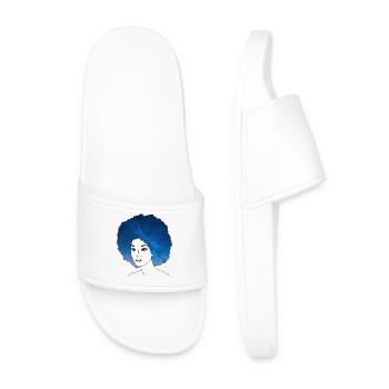 Starry hair - Men’s Pool Sliders - white - Front