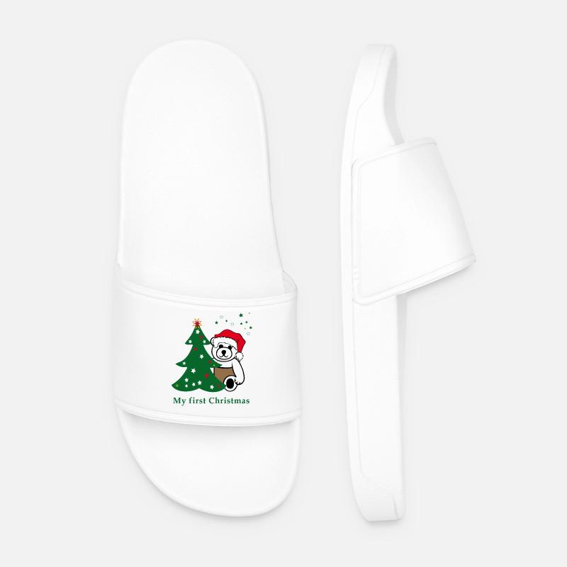 my first christmas - Männer Badelatschen - Weiß