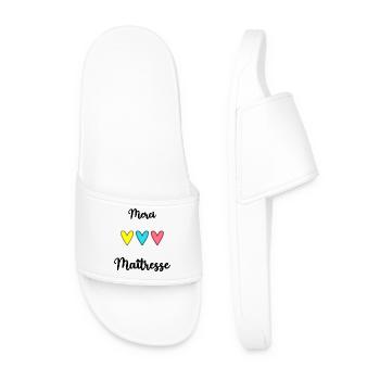 MERCI MAÎTRESSE. CADEAU MAÎTRESSE. VACANCES. ÉTÉ. - Claquettes Homme - blanc - Devant