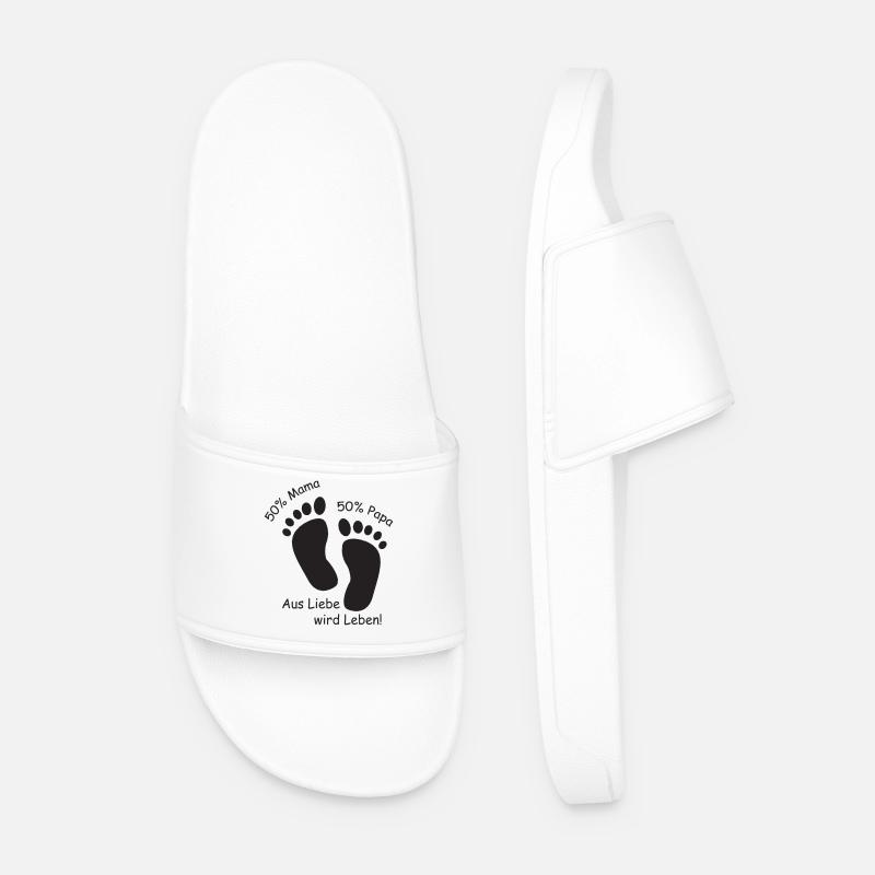 Aus Liebe wird Leben - Männer Badelatschen - Weiß