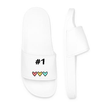 1. 1 AN. 1er ANNIVERSAIRE. ANNIVERSAIRE 1 AN - Claquettes Homme - blanc - Devant