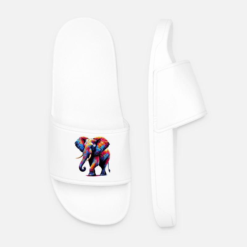 Elephant - Men’s Pool Sliders - white