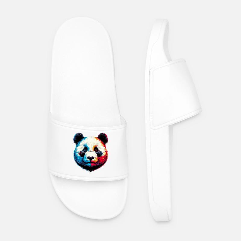 Panda - Männer Badelatschen - Weiß