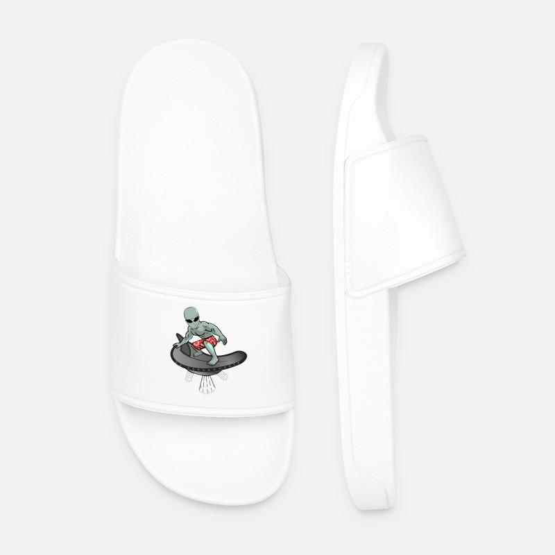 Alien Cool Surfing - Men’s Pool Sliders - white