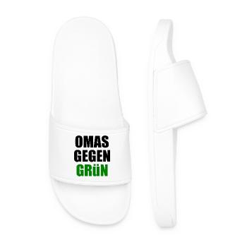 Omas gegen grün - Männer Badelatschen - Weiß - Vorne