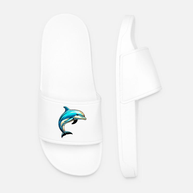 Dolphin - Men’s Pool Sliders - white