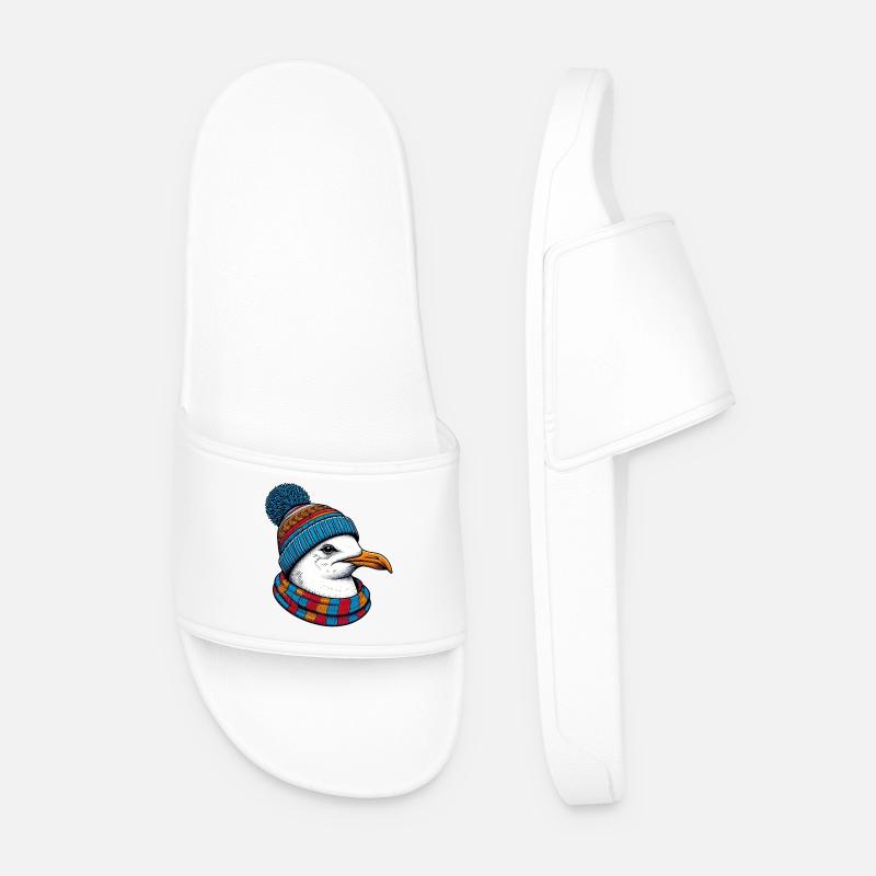 Möwe - Männer Badelatschen - Weiß