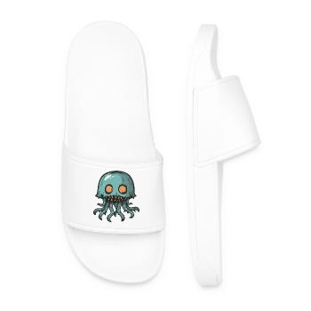 Méduse Halloween Bande dessinée drôle - Claquettes Homme - blanc - Devant