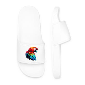 Parrot - Men’s Pool Sliders - white - Front