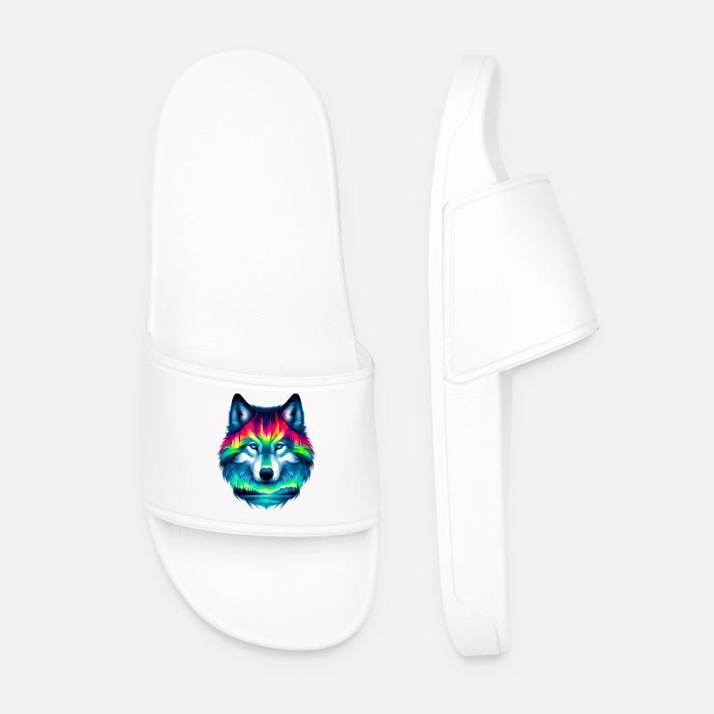 Wolf - Men’s Pool Sliders - white