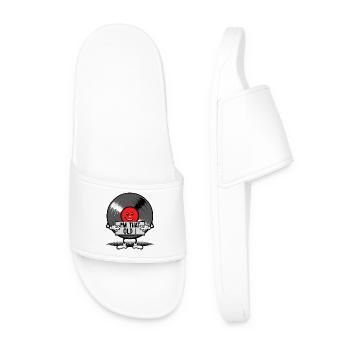 Vieux comme un 33t - Claquettes Homme - blanc - Devant