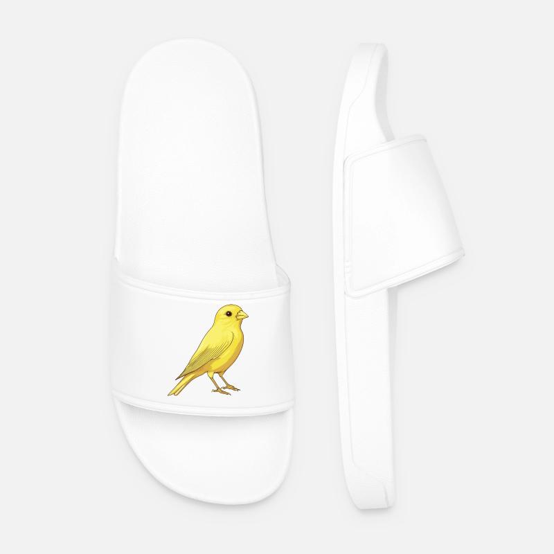 Kanarienvogel - Männer Badelatschen - Weiß