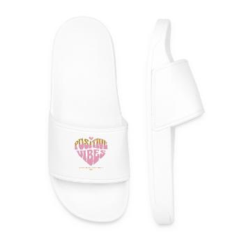 Ondes positives – Bonne énergie - Claquettes Homme - blanc - Devant