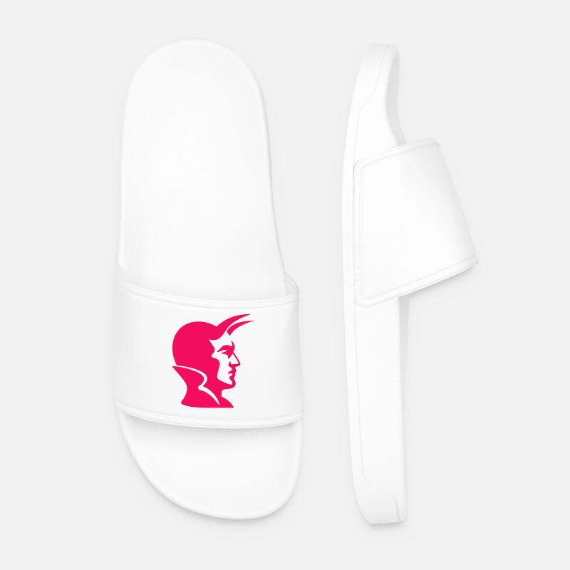 Devil Pop Art - Männer Badelatschen - Weiß