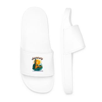 Hamburg Michel Shirt – St. Michaelis Church Retro - Men’s Pool Sliders - white - Front