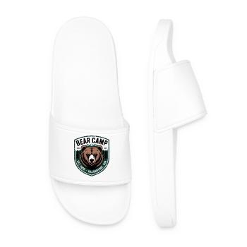 Bear Camp Patch, Yellowstone, USA - Männer Badelatschen - Weiß - Vorne