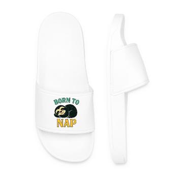 Né pour faire la sieste paresseux - Claquettes Homme - blanc - Devant