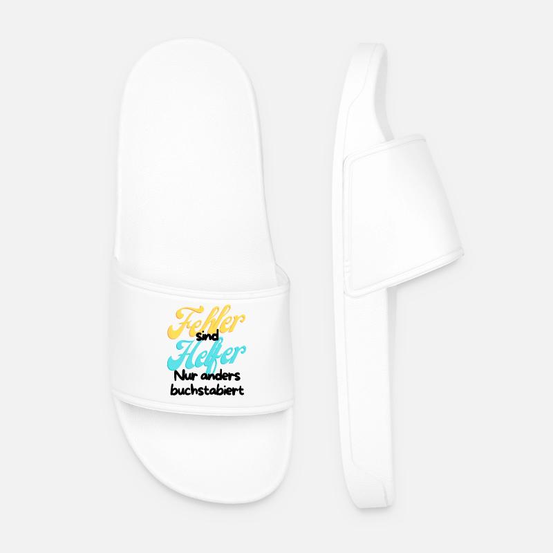 Fehler Helfer Gradient Script - Männer Badelatschen - Weiß
