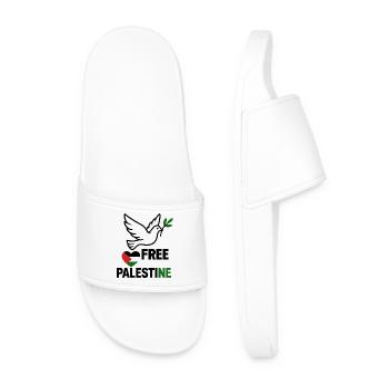 Colombe de Palestine libre - Claquettes Homme - blanc - Devant