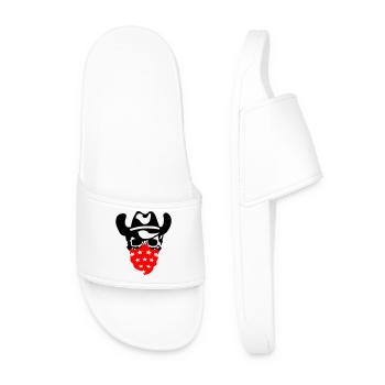Crâne de cow-boy - Claquettes Homme - blanc - Devant