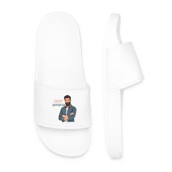 Daddy Approved Bart Mann Design - Männer Badelatschen - Weiß - Vorne