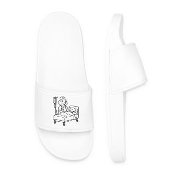 Édition chien de soins de clinique - Claquettes Homme - blanc - Devant