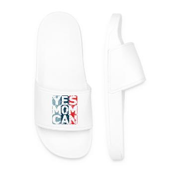 Yes Mom Can - Men’s Pool Sliders - white - Front