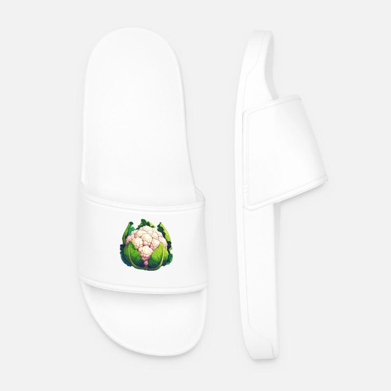 Blumenkohl - Männer Badelatschen - Weiß