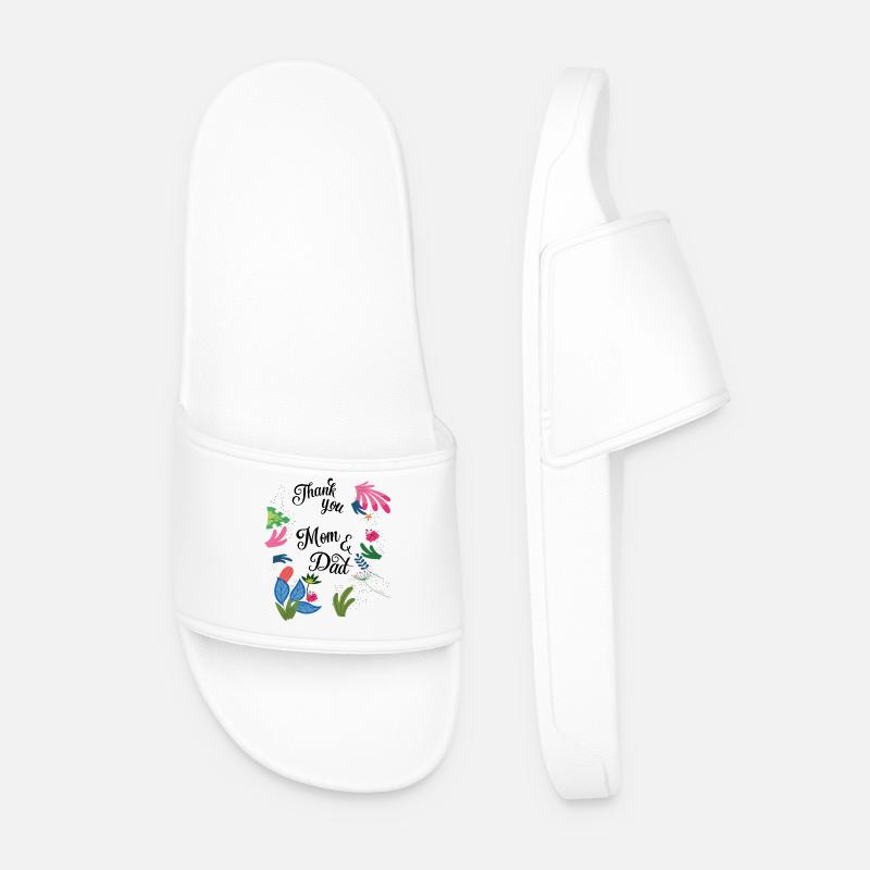 Danke - Männer Badelatschen - Weiß